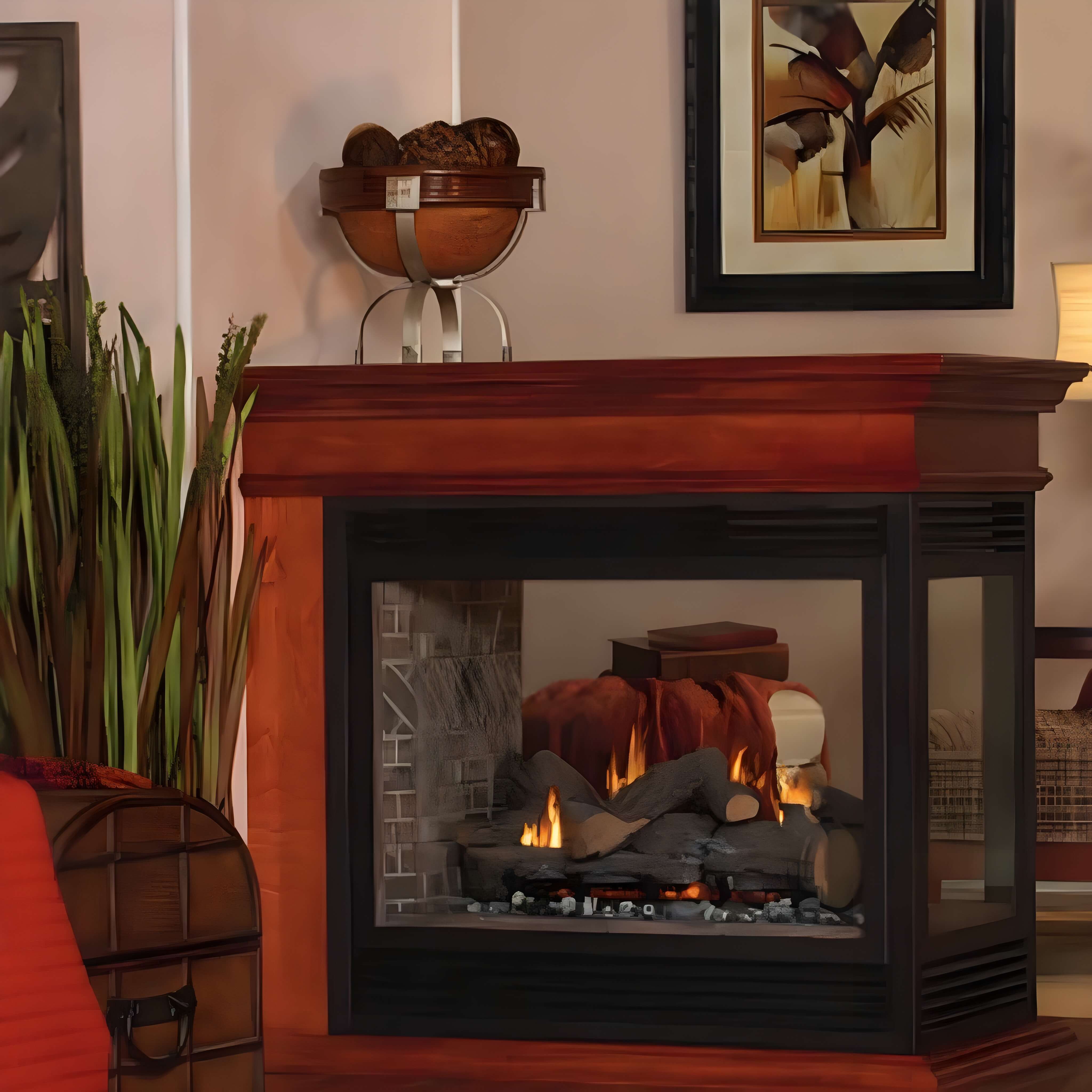 White Mountain Hearth Tahoe Propane Gas Direct Vent Premium See Through Fireplace, 36" [DVP36SP32EP] (SAK86420) - Energize Trek