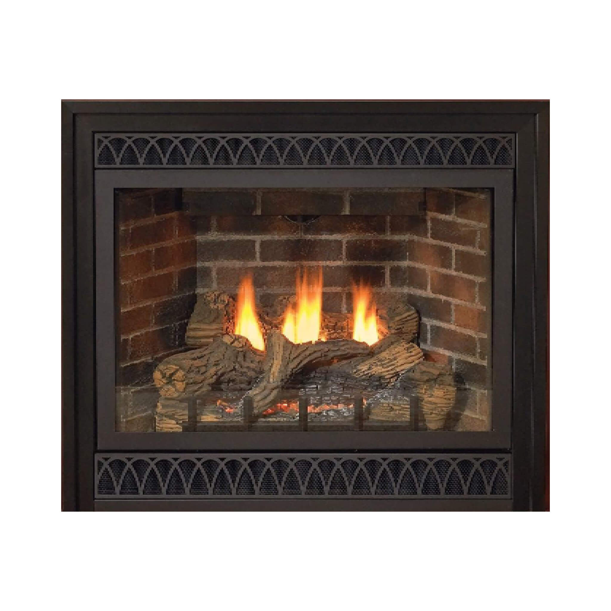 White Mountain Hearth Tahoe Intermittent Pilot Propane Gas Direct Vent Deluxe Fireplace W/ On/Off Switch, 48" [DVD48FP70P] (SAK40376) - Energize Trek