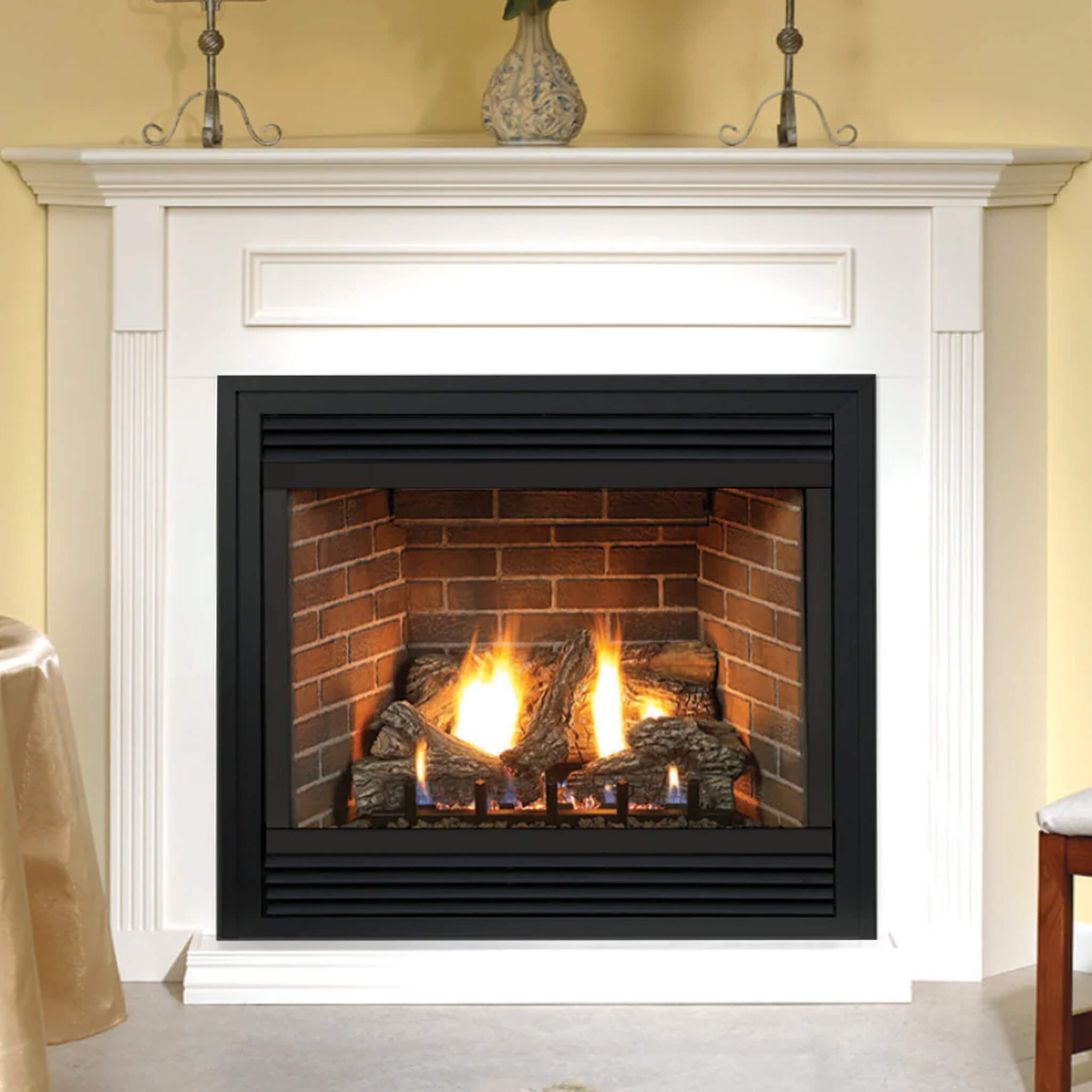 White Mountain Hearth Tahoe Propane Gas Direct Vent Premium Fireplace W/ Multi Function Control, 48" [DVP48FP91P] (SAK19347) - Energize Trek