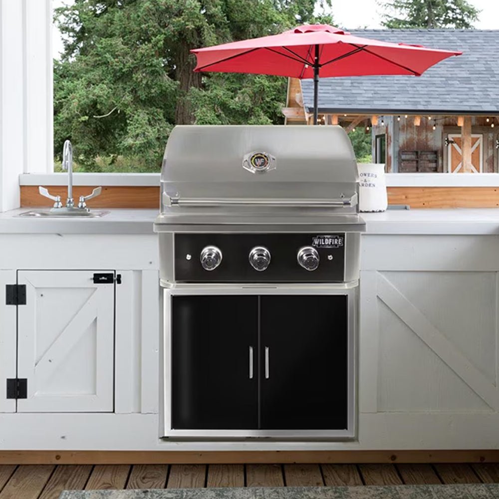 Wildfire Outdoor Living Ranch Pro 304 Stainless Steel Propane Gas Grill, 30" (WF-PRO30G-RH-LP) (SAK18437) - Energize Trek