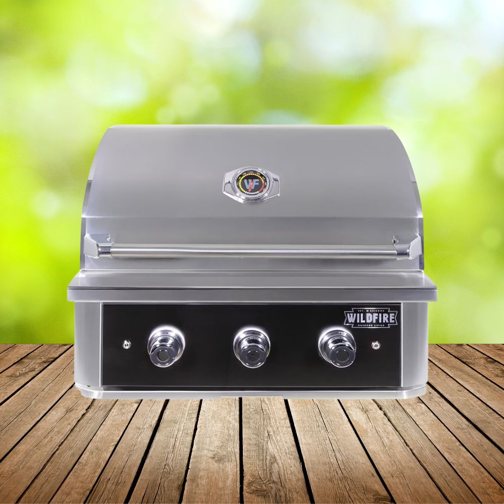 Wildfire Outdoor Living Ranch Pro 304 Stainless Steel Propane Gas Grill, 30" (WF-PRO30G-RH-LP) (SAK18437) - Energize Trek